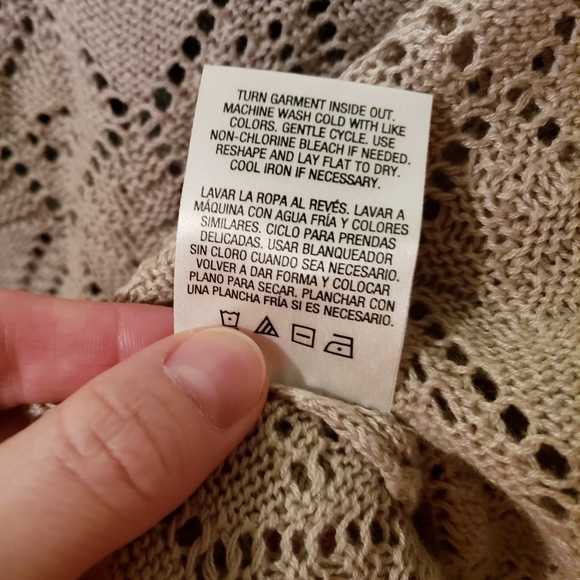 Basic editions women's Small open front cardigan - Picture 6 of 6